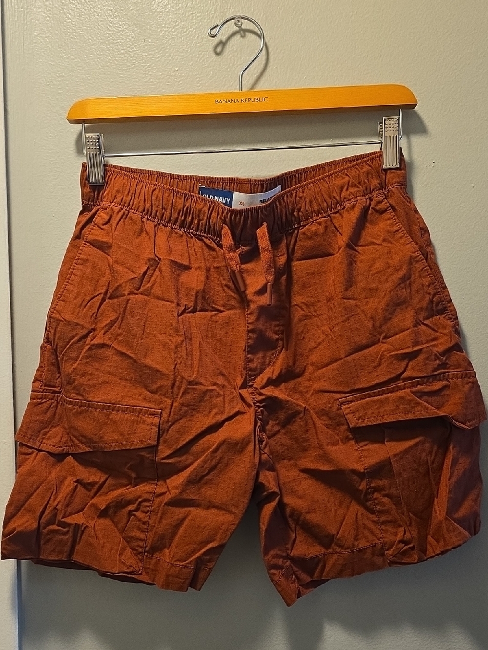 Old Navy Men's Rust Orange Cargo Shorts